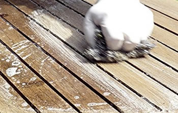 How to clean a teak shower bench?