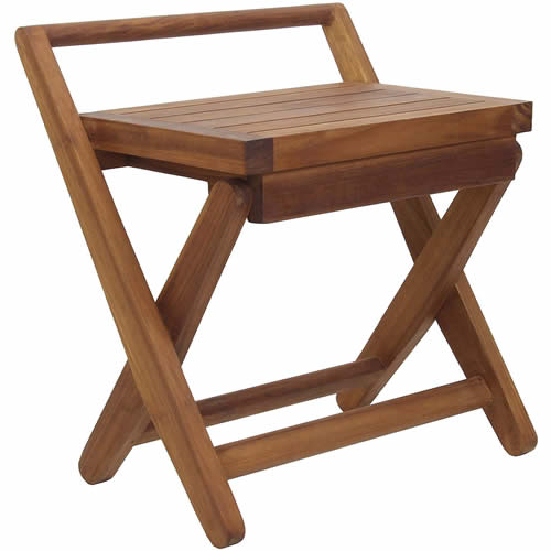 Modern Folding Teak Chair by Aquateak