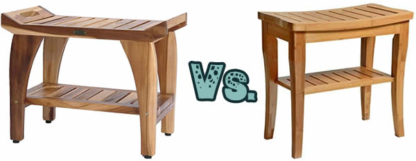 Teak vs Bamboo shower seat