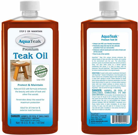 teak oil wood aqua