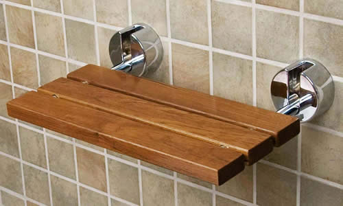 Wall mounted chair for shower