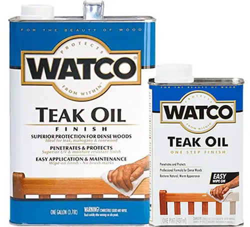 Watco teak oil finish