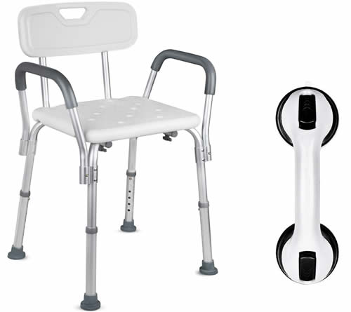 Dr. Maya Shower Chair with Back and Arms