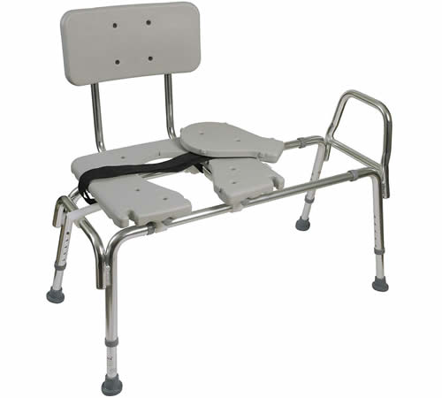 Tub Transfer Bench and Sliding Shower Chair