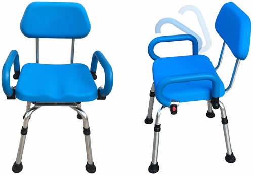 Platinum health swivel shower chair with arms