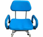 Swivel shower chair with arms